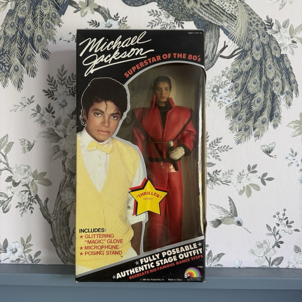 Michael Jackson Doll - Superstar of the 80s Thriller Outfit w/ Box (Open)
